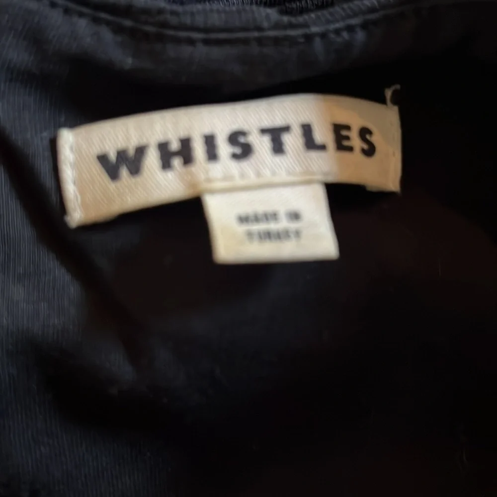 Whistles | Fit & Flare V-Neck Ribbed Cotton Dress‎ Exposed Zipper 90s Y2K Size 6